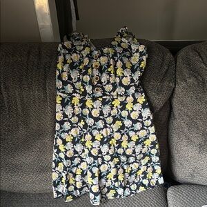 Forever 21 Floral Dress - Black, Yellow, White